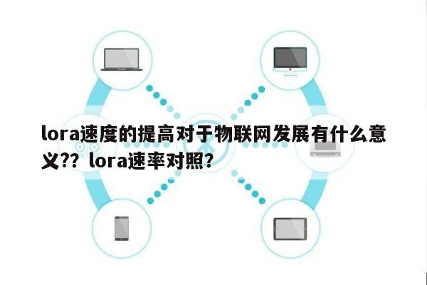lora速度的提高对于物联网发展有什么意义?？lora速率对照？-第1张图片