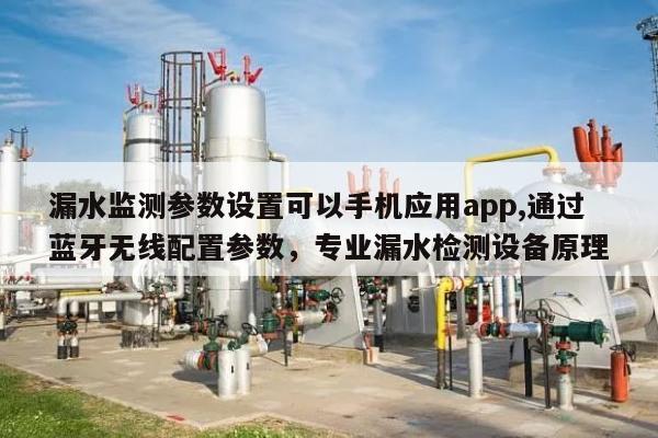 漏水监测参数设置可以手机应用app,通过蓝牙无线配置参数，专业漏水检测设备原理-第1张图片