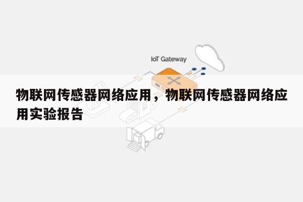 物联网传感器网络应用，物联网传感器网络应用实验报告-第1张图片
