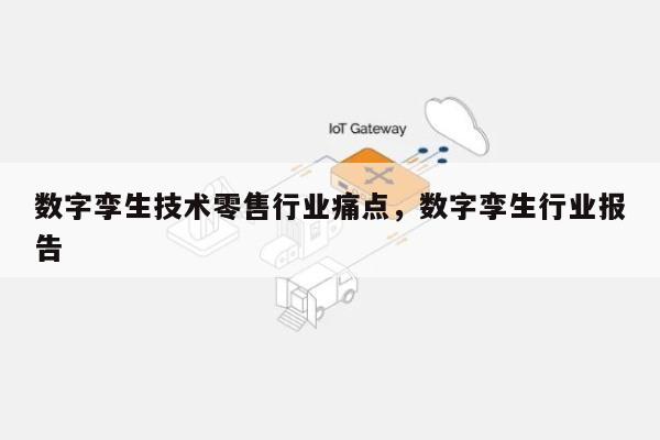 数字孪生技术零售行业痛点，数字孪生行业报告-第1张图片
