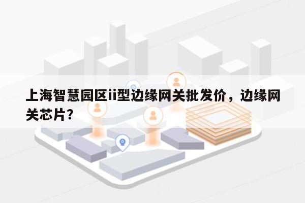 上海智慧园区ii型边缘网关批发价，边缘网关芯片？-第1张图片