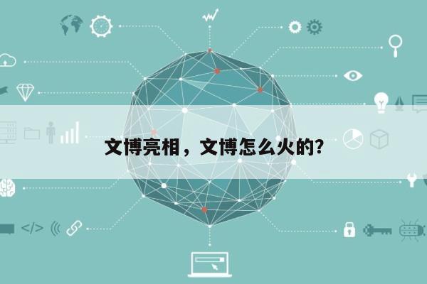 文博亮相，文博怎么火的？-第1张图片