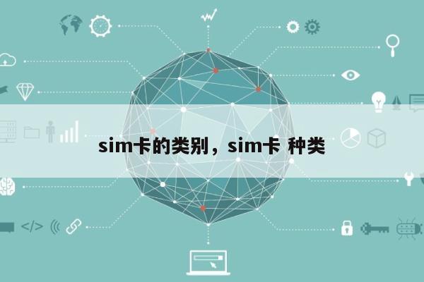sim卡的类别，sim卡 种类-第1张图片