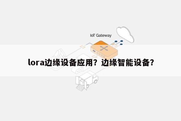 lora边缘设备应用？边缘智能设备？-第1张图片