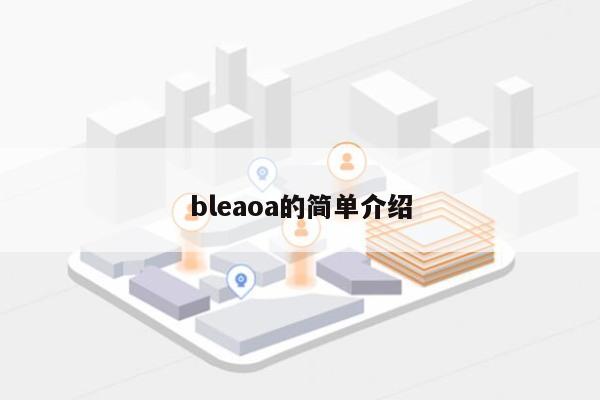 bleaoa的简单介绍-第1张图片