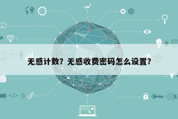 无感计数？无感收费密码怎么设置？-第1张图片