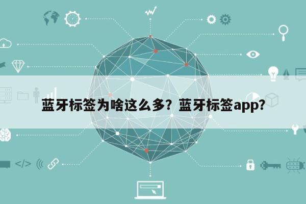 蓝牙标签为啥这么多？蓝牙标签app？-第1张图片