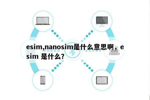 esim,nanosim是什么意思啊，esim 是什么？-第1张图片