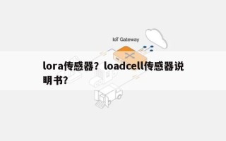 lora传感器？loadcell传感器说明书？