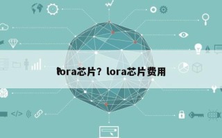 lora芯片？lora芯片费用
？