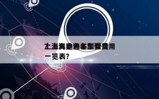 上海奥迪各车型费用
？上海奥迪各车型费用
一览表？