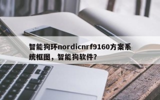 智能狗环nordicnrf9160方案系统框图，智能狗软件？