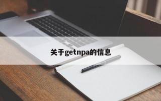 关于getnpa的信息