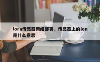 lora传感器网络部署，传感器上的lon是什么意思