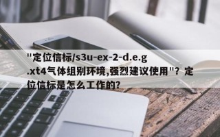 "定位信标/s3u-ex-2-d.e.g.xt4气体组别环境,强烈建议使用"？定位信标是怎么工作的？