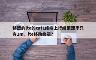 移远的lte的cat1终端上行峰值速率只有1m，lte移动终端？