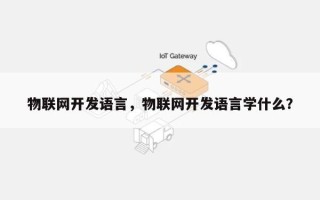 物联网开发语言，物联网开发语言学什么？