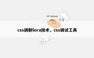 css调制lora技术，css调试工具