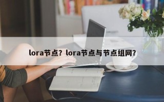 lora节点？lora节点与节点组网？