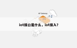 iot接口是什么，iot接入？