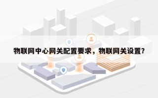 物联网中心网关配置要求，物联网关设置？