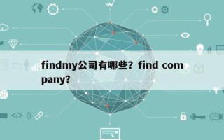 findmy公司有哪些？find company？