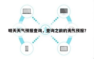 明天天气预报查询，查询之前的天气预报？