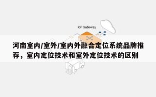 河南室内/室外/室内外融合定位系统品牌推荐，室内定位技术和室外定位技术的区别