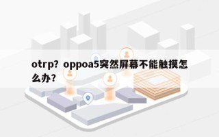 otrp？oppoa5突然屏幕不能触摸怎么办？