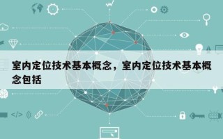 室内定位技术基本概念，室内定位技术基本概念包括