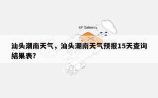 汕头潮南天气，汕头潮南天气预报15天查询结果表？