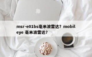 msr-e01bs毫米波雷达？mobileye 毫米波雷达？