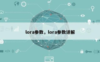 lora参数，lora参数详解