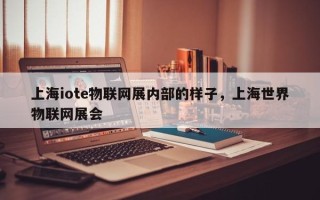 上海iote物联网展内部的样子，上海世界
物联网展会