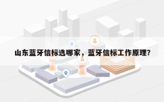 山东蓝牙信标选哪家，蓝牙信标工作原理？