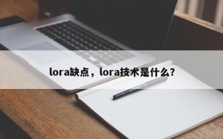 lora缺点，lora技术是什么？