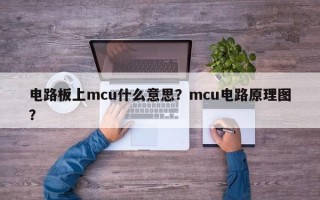 电路板上mcu什么意思？mcu电路原理图？