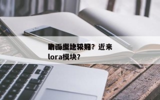 lora模块采购？近来
市面上比较好
的lora模块？