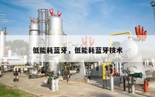 低能耗蓝牙，低能耗蓝牙技术