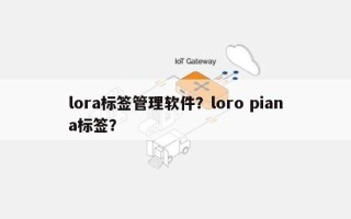 lora标签管理软件？loro piana标签？