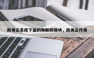 政务云系统下面的物联网模块，政务云作用