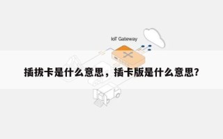 插拔卡是什么意思，插卡版是什么意思？