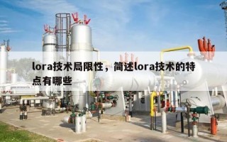 lora技术局限性，简述lora技术的特点有哪些