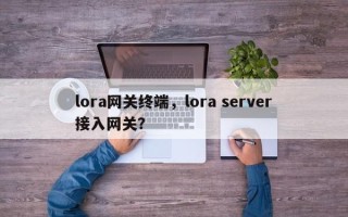 lora网关终端，lora server接入网关？