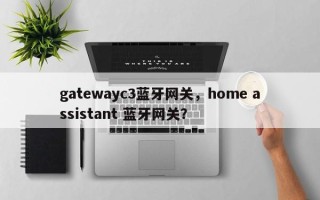 gatewayc3蓝牙网关，home assistant 蓝牙网关？