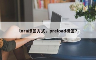 lora标签方式，preload标签？