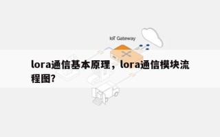 lora通信基本原理，lora通信模块流程图？