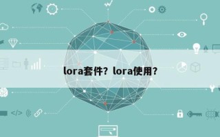 lora套件？lora使用？