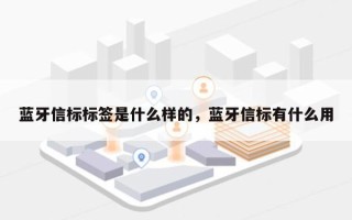 蓝牙信标标签是什么样的，蓝牙信标有什么用