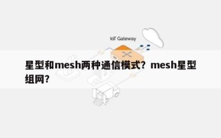 星型和mesh两种通信模式？mesh星型组网？